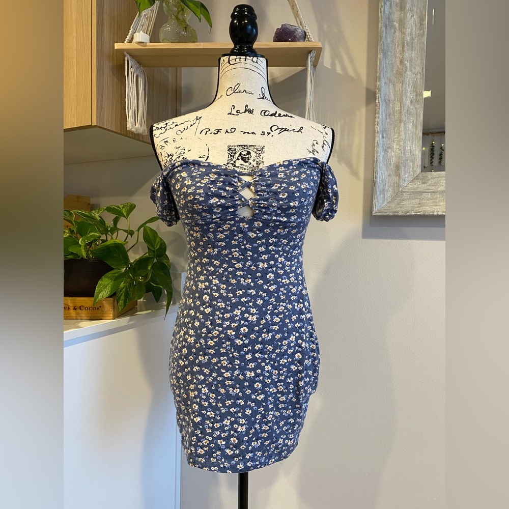 Floral Off-Shoulder Mini Dress